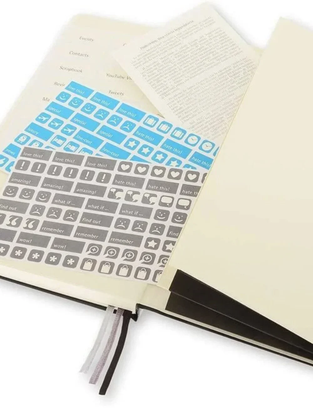 ✨NEW Moleskine TRAVEL Passion Journal Notebook 5 Sections Leather Cover Stickers